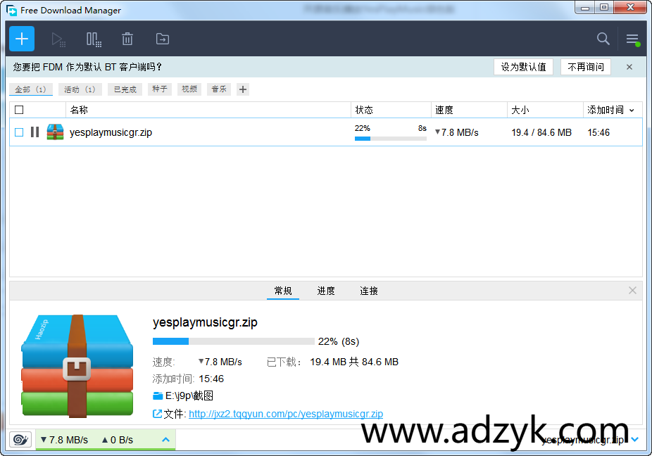 pc端  Download Manager  免费BT下载工具 无广告