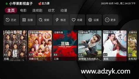 TV端 小苹果影视盒子 内置源 电视端看影视的软件 免捐赠无广告